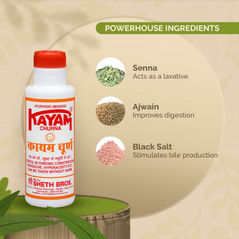 Kayam Churna (100g) – Ayurvedic Laxative for Constipation, Gas & Digestion