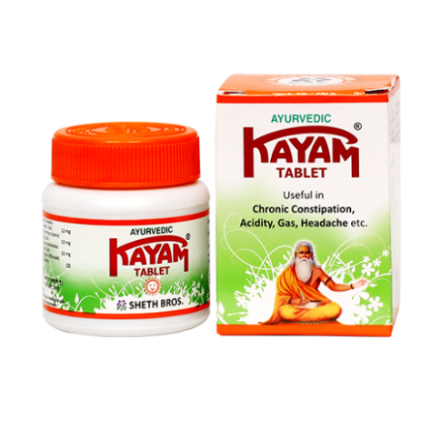 Kayam Tablet (30 Tablets) – Ayurvedic Relief for Chronic Constipation, Gas & Acidity