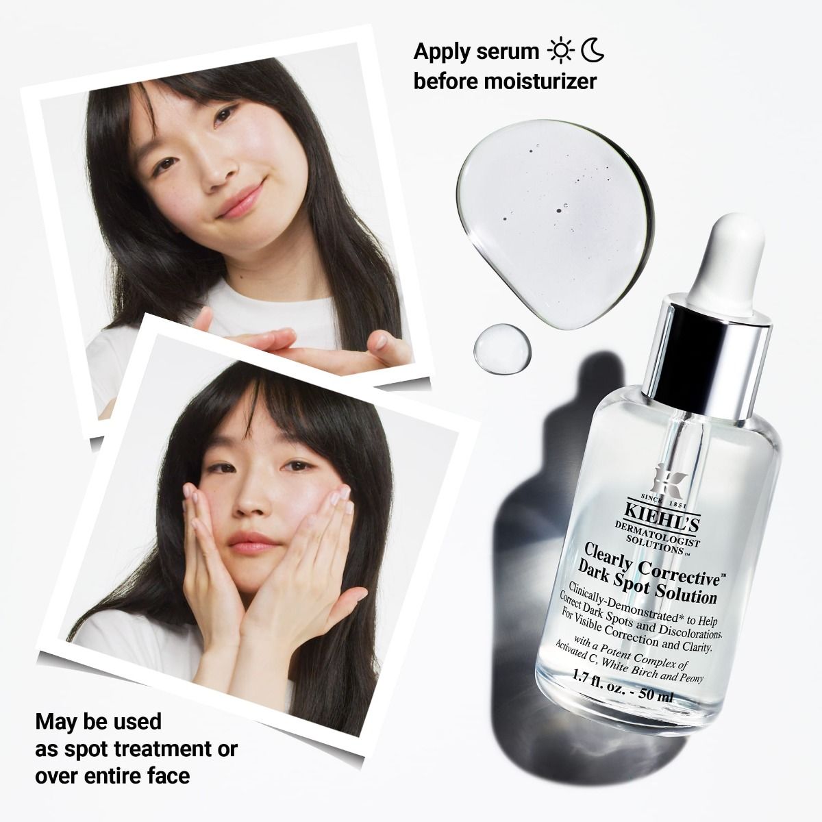 KIEHL’S Clearly Corrective™ Dark Spot Solution – Advanced Brightening Serum for Even, Radiant Skin