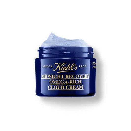 KIEHL’S Midnight Recovery Omega Rich Botanical Night Cream – Deep Moisture & Renewal