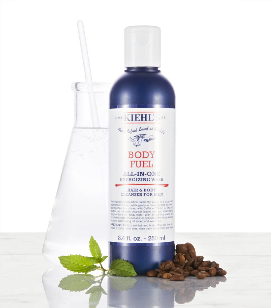 Body Fuel All-In-One Energizing Wash – Men’s Hair & Body Cleanser with Menthol, Caffeine & Vitamins