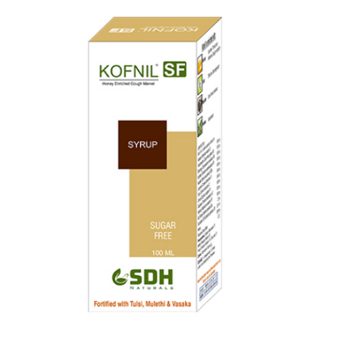 Kofnil-SF Sugar-Free Herbal Cough Syrup – Bronchitis, Asthmatic & Smokers Cough Relief (100 ml)