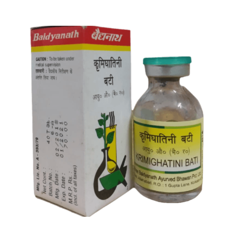 Baidyanath Krimighatini Bati – Ayurvedic Relief for Worm Infestation & Digestive Wellness