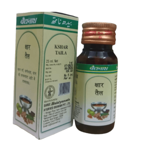 Baidyanath Kshar Tel Ear Drops – Ayurvedic Oil for Ear Infection, Wax & Hearing Support