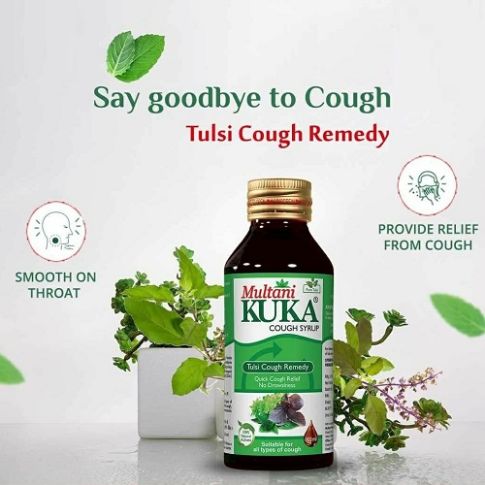 Multani Kuka Ayurvedic Cough Syrup – Non-Drowsy Relief for Dry & Wet Cough (100 ml)