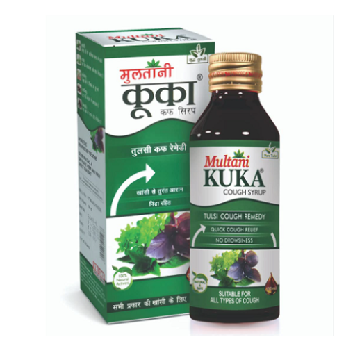 Multani Kuka Ayurvedic Cough Syrup – Non-Drowsy Relief for Dry & Wet Cough (100 ml)