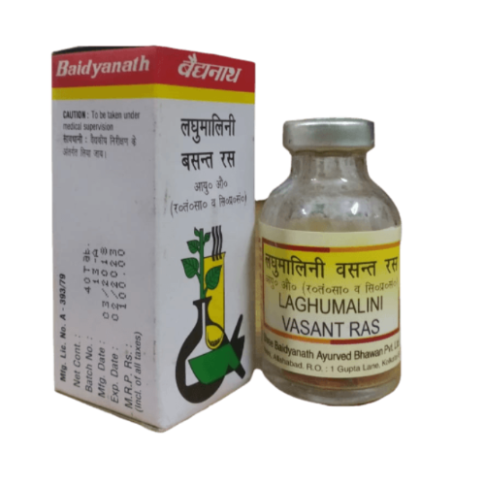 Baidyanath Laghumalini Basant Ras – Ayurvedic Immunity, Lung & Women’s Health Tablets
