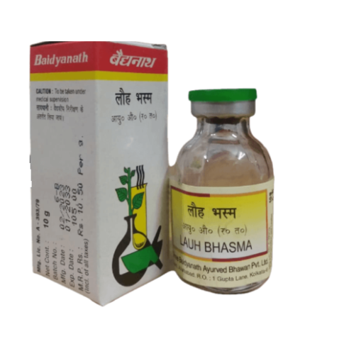 Baidyanath Lauh Bhasma – Ayurvedic Iron Supplement for Strength, Immunity & Anaemia (10g)
