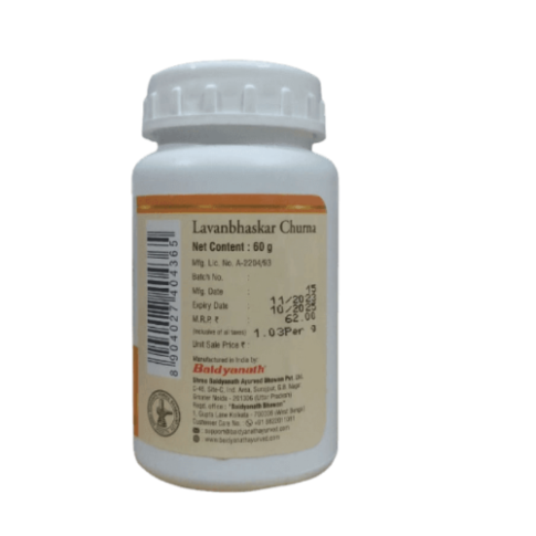 Baidyanath Lavanbhaskar Churna – Ayurvedic Digestive Powder for Gas, Acidity & Indigestion