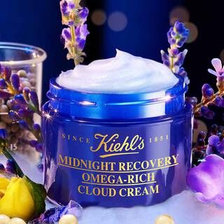 KIEHL’S Midnight Recovery Omega Rich Botanical Night Cream – Deep Moisture & Renewal