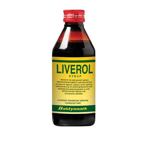 Baidyanath Liverol Syrup – Ayurvedic Liver Detox Tonic for Fatty Liver & Digestion (200ml)