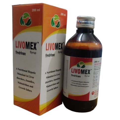 Growel Pharmaceuticals Livomex Syrup 200ml – Ayurvedic Liver Health & Detox Support - LUXURY GLOW