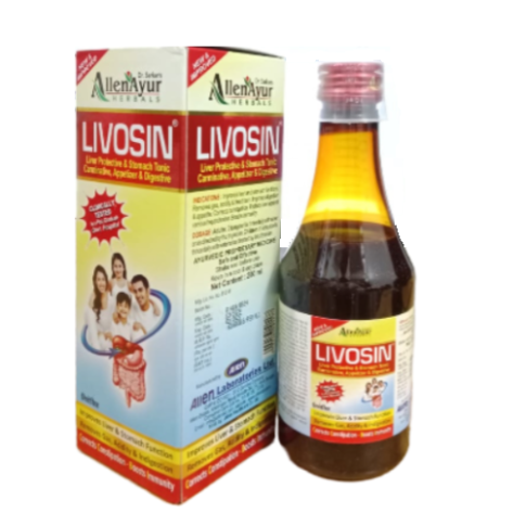 AllenAyur Livosin Syrup 200ml – Ayurvedic Liver & Digestive Support Formula