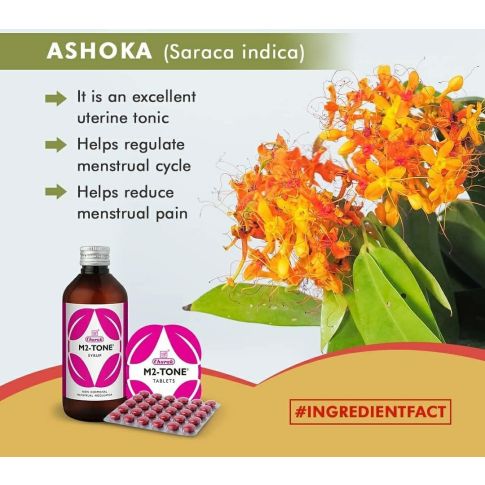 Charak M2-Tone Syrup for Hormonal Balance & Menstrual Wellness – 200ml