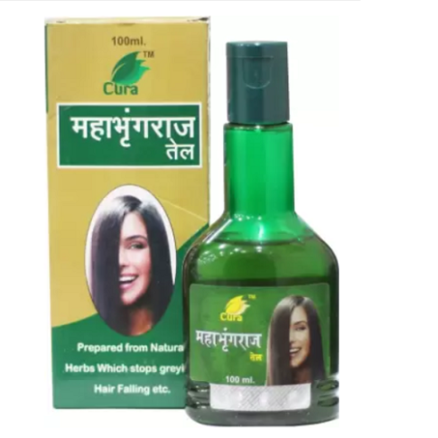 Cura Mahabhringraj Hair Oil for Hair Fall, Greying & Dandruff Control – 100ml
