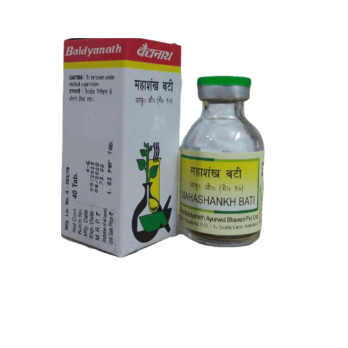 Baidyanath Mahashankh Bati – Ayurvedic Digestive Support Tablets for Gas & Acidity Relief