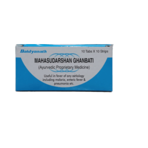 Baidyanath Mahasudarshan Ghan Bati – Ayurvedic Relief for Fever & Immunity Support