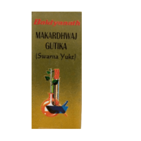 Baidyanath Makardhwaj Gutika (S.Y.) – Ayurvedic Strength & Vitality Support Tablets - LUXURY GLOW