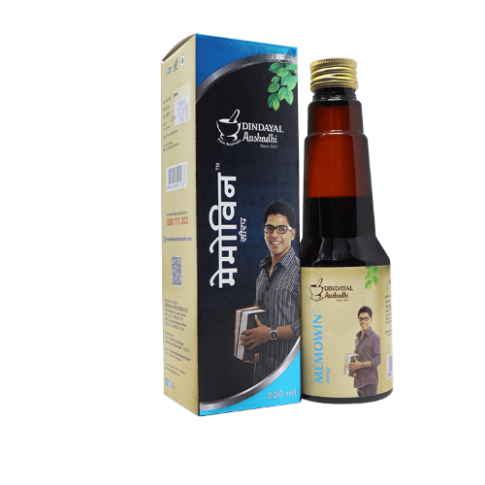 Dindayal Memowin Syrup Ayurvedic Support for Memory, Focus & Mental Strength (200ml)