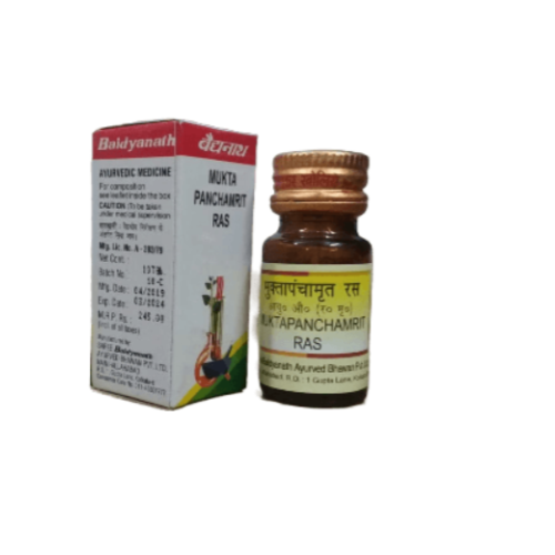 Baidyanath Mukta Panchamrit Ras – Ayurvedic Support for Respiratory, Digestive & Calcium Wellness