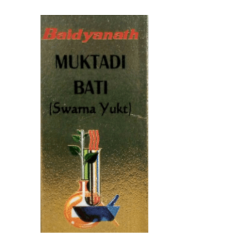Baidyanath Muktadi Bati (Swarna Yukt) Ayurvedic Calcium & Child Wellness Support - LUXURY GLOW