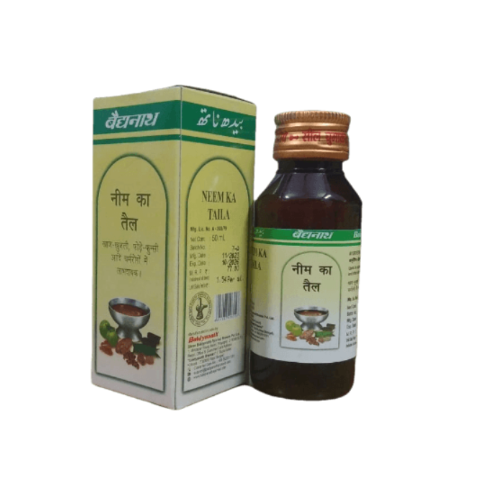 Baidyanath Neem Oil for Acne, Dandruff, Fungal Infections & Skin Healing – 50ml