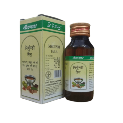 Baidyanath Nirgundi Oil for Joint Pain, Muscle Stiffness & Sports Massage – 50ml