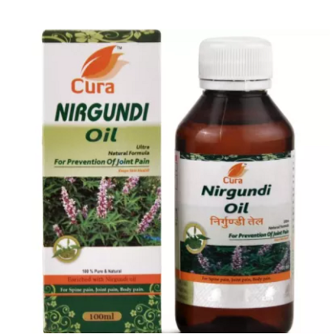 Cura Nirgundi Oil – Joint Pain Relief, Anti-Inflammatory & Muscle Relaxation (100ml)
