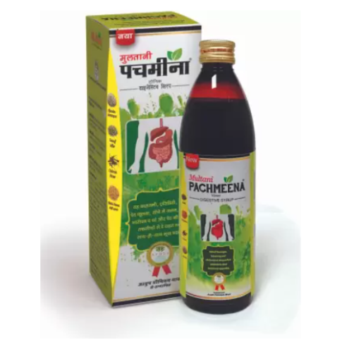Multani Pachmeena Syrup – Ayurvedic Digestive & Laxative Support for Gas & Bloating (300 ml)