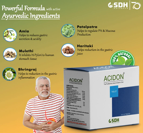 Shree Dhanwantri Acidon Tablets – Ayurvedic Relief for Acidity & Gas