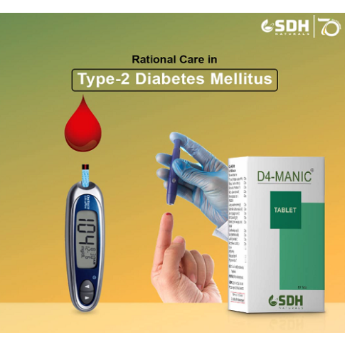 Shree Dhanwantri D4-Manic Tablet for Blood Sugar & Metabolic Support (60 Tablets)