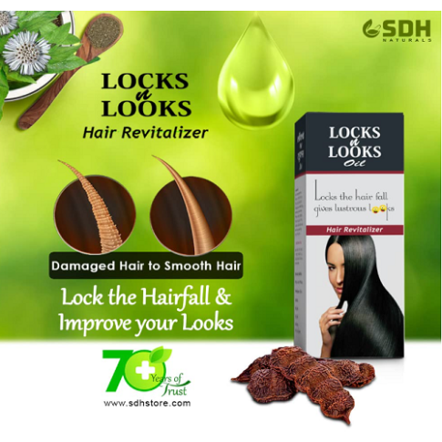 Locks & Looks Herbal Hair Oil – Hair Fall Control, Strong Roots & Healthy Scalp (100 ml)