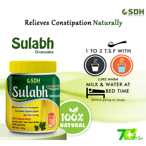 Shree Dhanwantri Herbals Sulabh Granules 100g Ayurvedic Digestive Support - LUXURY GLOW