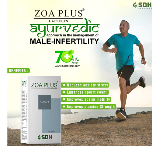 Shree Dhanwantri ZOA-Plus Capsules – Ayurvedic Support for Male Vitality & Fertility