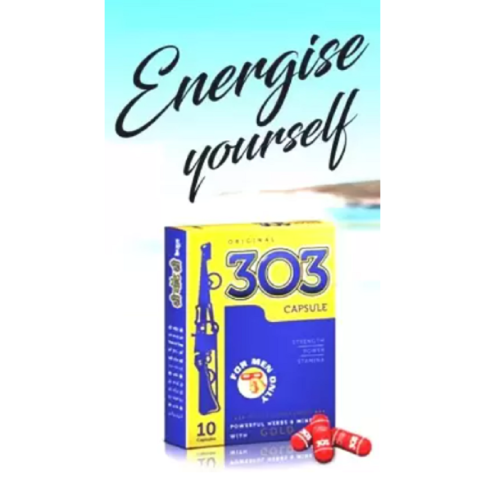 Dindayal 303 Capsules – Ayurvedic Support for Strength, Vigour & Performance (10 Capsules)