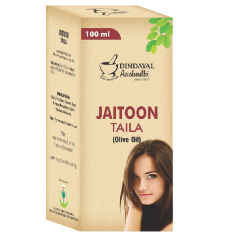 Dindayal Jaitoon Tel 100ml – Pure Olive Oil for Heart Health & Wellness
