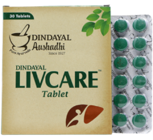 Dindayal Livcare Tablets (30 Tablets) – Ayurvedic Liver, Immunity & Digestive Support