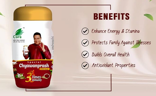 Cura Chyawanprash Awaleh – Immunity Booster with 40+ Ayurvedic Herbs