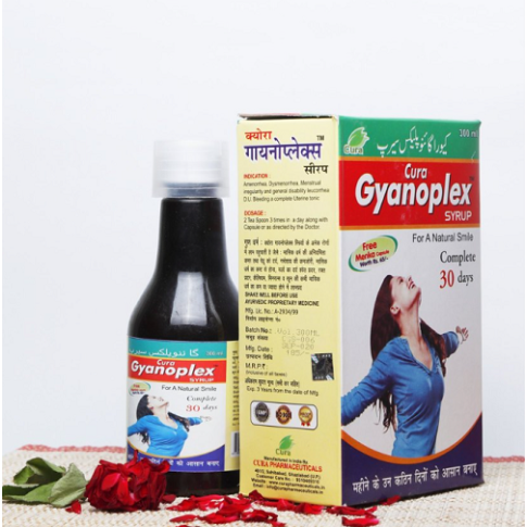 Cura Gyanoplex Syrup | Menstrual Pain Relief, Cycle Support & Leucorrhea Care – 300ml