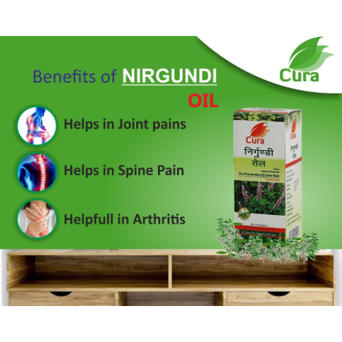 Cura Nirgundi Oil – Joint Pain Relief, Anti-Inflammatory & Muscle Relaxation (100ml)