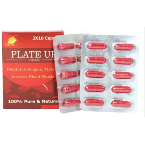 Cura Plate UP Capsules – Immunity Support, Energy Booster & Liver Wellness Formula (10 Caps)