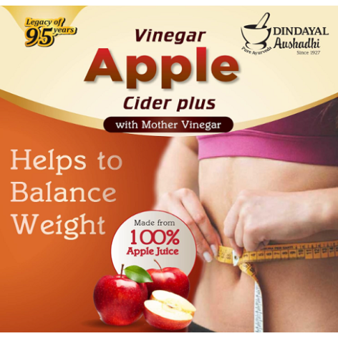 Dindayal Apple Cider Plus Vinegar with Aloe Vera & Mother – Daily Wellness Support