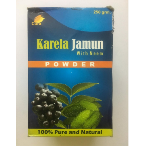 Cura Karela Jamun with Neem Powder – Ayurvedic Wellness & Immunity Support (250 g)