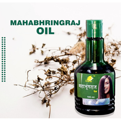 Cura Mahabhringraj Hair Oil for Hair Fall, Greying & Dandruff Control – 100ml