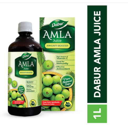 Dabur Amla Juice (1 Litre) – Ayurvedic Antioxidant for Immunity, Digestion & Hair