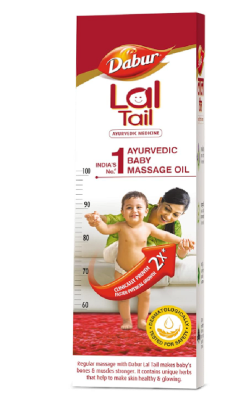 Dabur Lal Tail Ayurvedic Baby Massage Oil for Growth & Sleep (200ml)