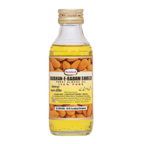 Hamdard Roghan Badam Shirin – 100% Pure Sweet Almond Oil for Brain, Skin & Body Strength - LUXURY GLOW