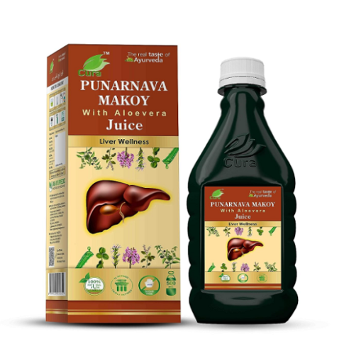 Cura Punarnava Makoy Ras – Detox & Urinary Wellness Tonic for Energy & Liver Support (500ml)