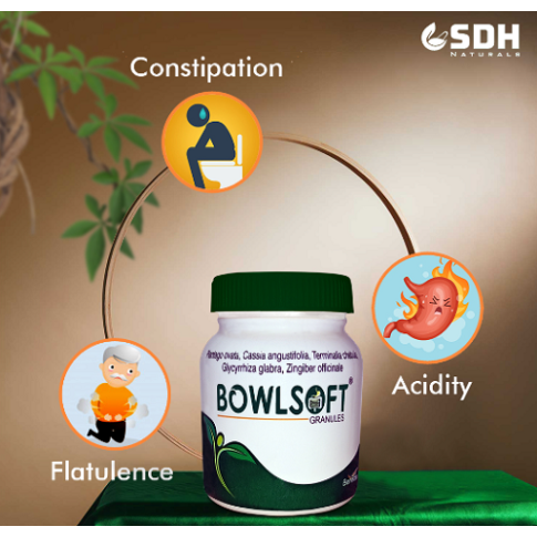 Shree Dhanwantri Bowlsoft Granules (100 g) – Ayurvedic Mild Laxative for Constipation Relief