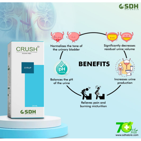 Shree Dhanwantri Crush Syrup – Urinary Comfort & Natural Renal Detox Support (200ml)